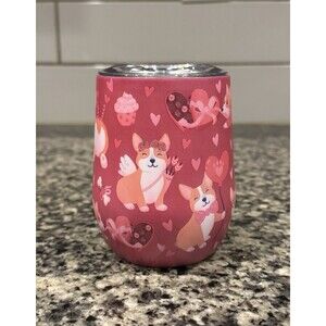 CLEMENTINE Stainless Steel Double-Wall Vacuum Insulated 12 Oz Dogs Tumbler Corgi